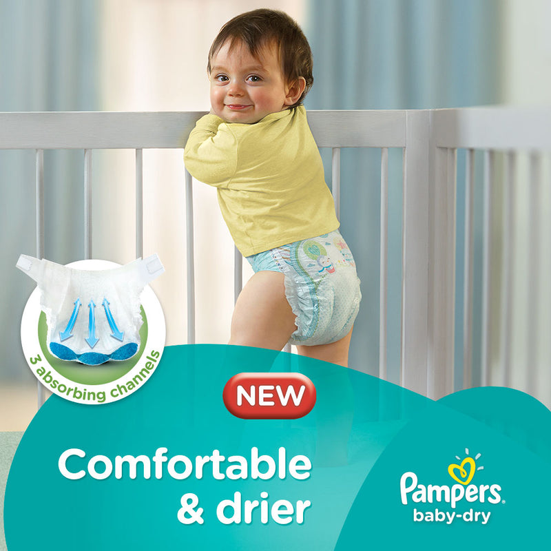 Pampers Baby Dry Diapers Medium Size 3 72Pcs