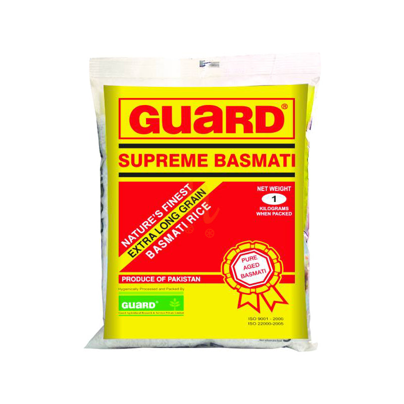 Guard Supreme Extra Long Grain Basmati Rice 5 Kg