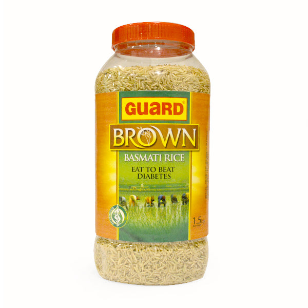 Guard Brown Basmati Rice Jar 1.5 Kg