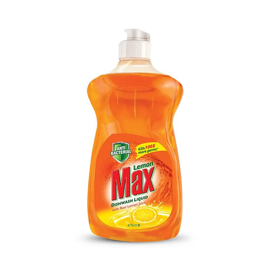 Lemon Max Dishwash Liquid Anti Bacterial   475 ml