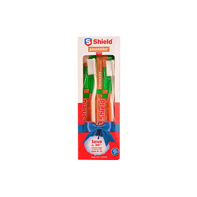 Shield Smokers Toothbrush Hard Twin Pack Pack of 1
