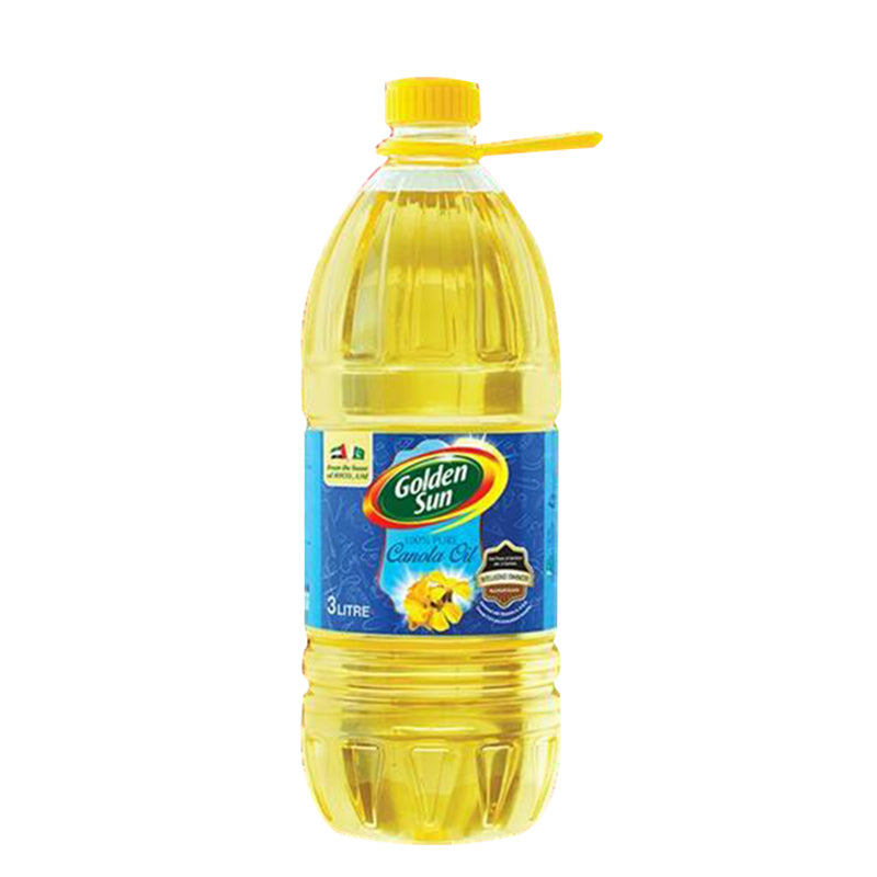 Golden Sun Canola Oil Bottle  3 litre