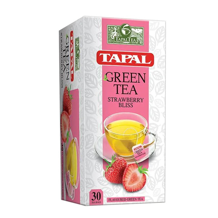 Tapal Strawberry Bliss Green Tea Bags 30s Tea Bags - 45 Gm