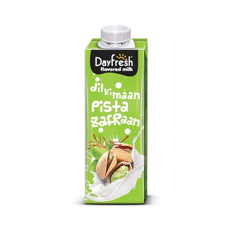 Dayfresh Pista Zafran Flavored Milk - 225ml Tetra