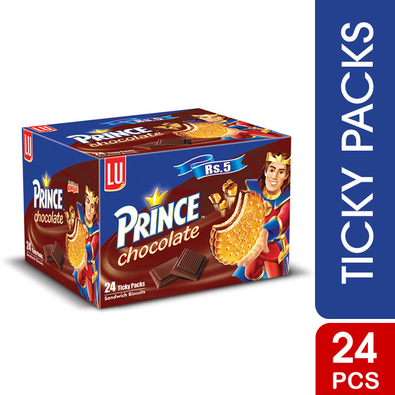 LU Prince Chocolate Biscuit Ticky Pack Box