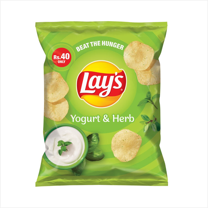 Lays Yougurt & Herb Chips Rs 40