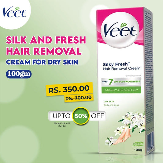 Veet Silk and Fresh Hair Removal Cream For Dry Skin 100 gm