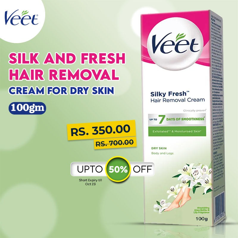 Veet Silk and Fresh Hair Removal Cream For Dry Skin 100 gm