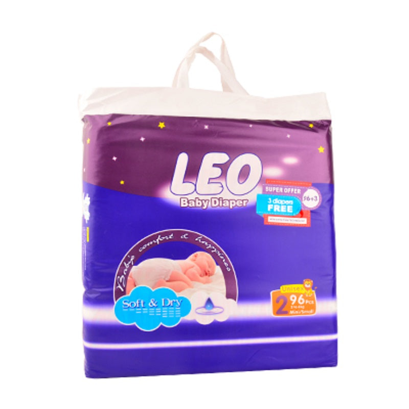 Leo Baby Diaper Small Mega Pack Size 2 96's