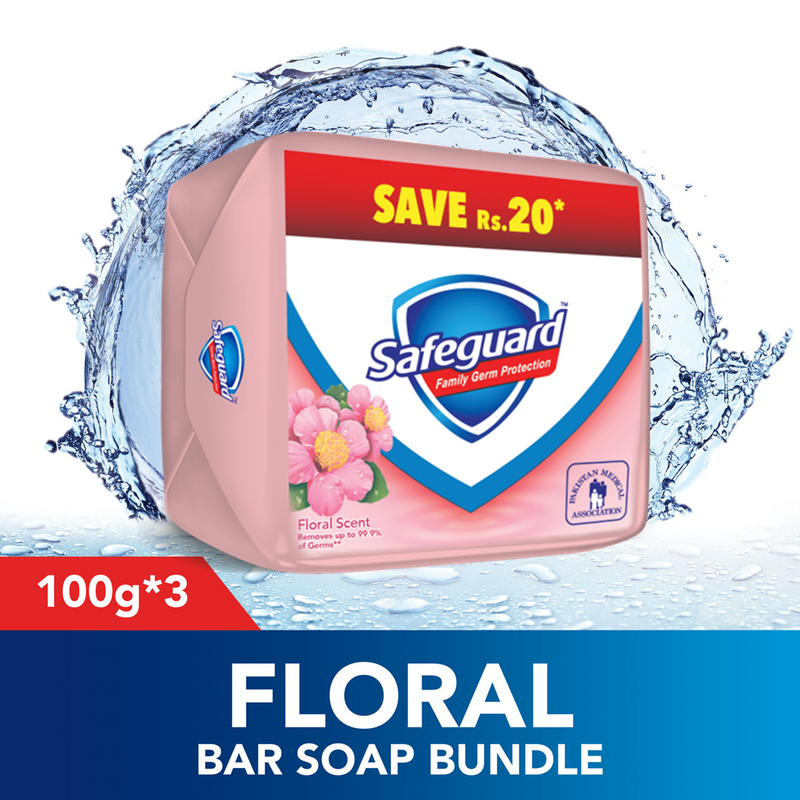 Safeguard Floral Scent Soap Trio Pack 110 gm