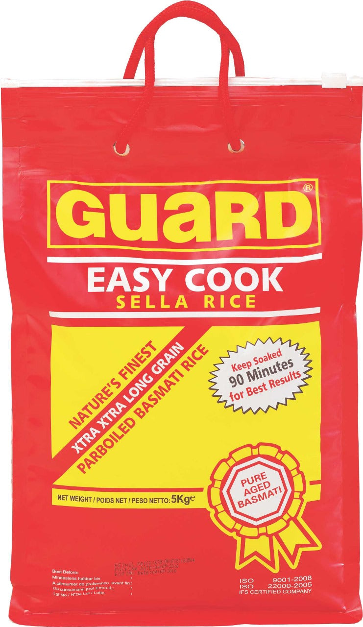 Guard Easy Cook Sella Rice Extra Extra Long Grain 5 Kg