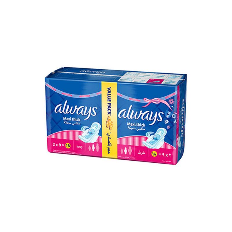 Always Maxi Thick T3 Duo Pack 18 Pieces