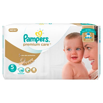 Pampers Premium Care Diapers Junior - Size 5 48 Diapers
