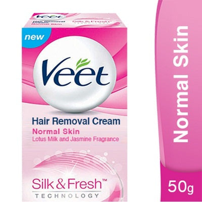 Veet Silk & Fresh Hair Removal Cream For Normal Skin  50 gm
