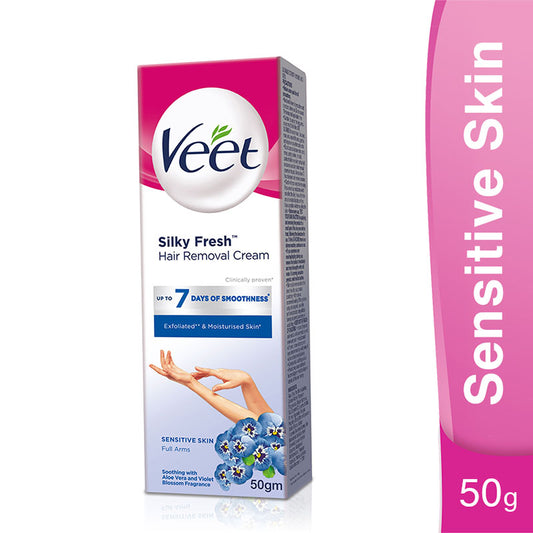 Veet Silk & Fresh Hair Removal Cream For Sensitive Skin  50 gm