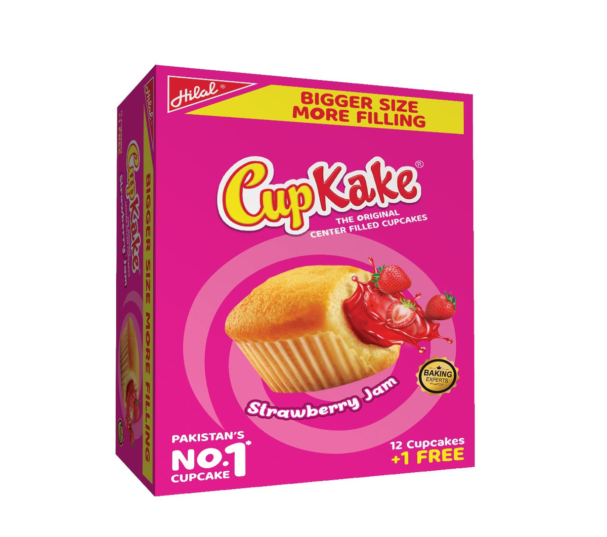 Hilal Cup Cake Strawberry 12S Box