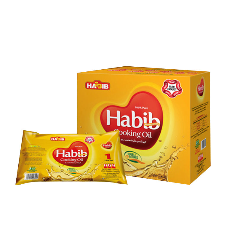 Habib Cooking Oil Pouch 1 Litre X 5 Pouches