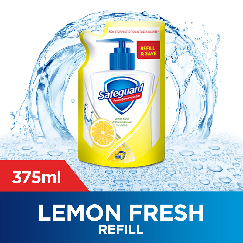 Safeguard Lemon Fresh Hand Wash 375ml (Pouch)