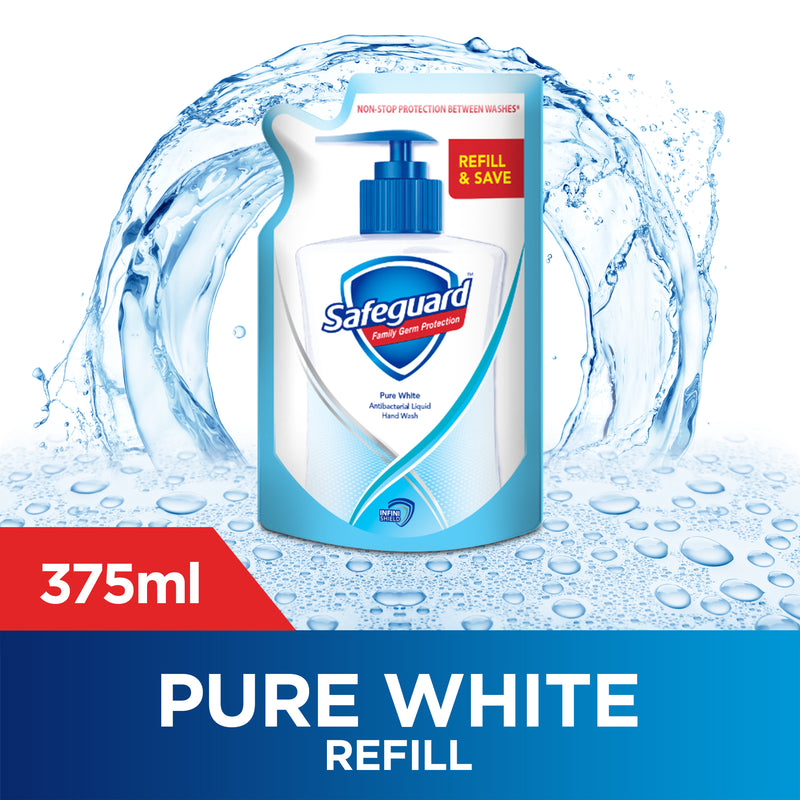Safeguard Pure White Hand Wash 375ml (Pouch)