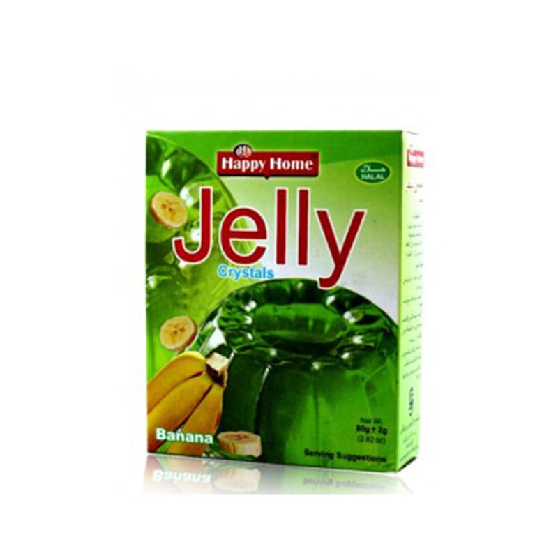 Happy Home Jelly Cryetals Banana 80 gm