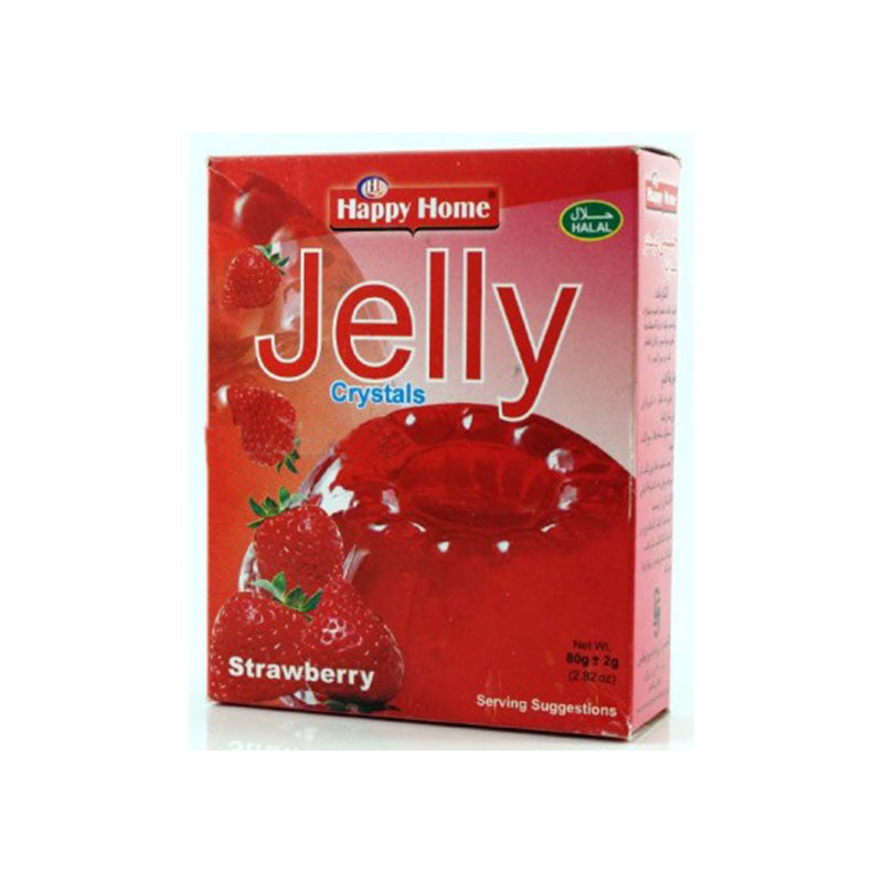 Happy Home Jelly Crystals Strawberry 80gm