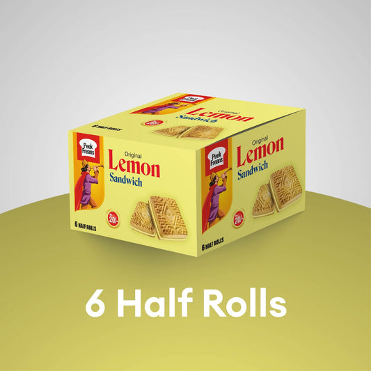 Peek Freans Lemon Sandwich Biscuit Half Roll Box (Munch Pack)