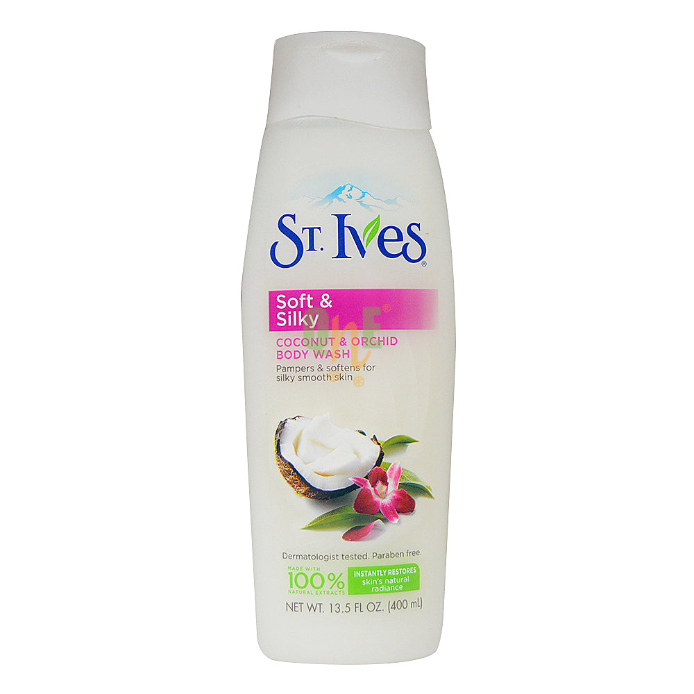 St.Ives Soft & Silky Coconut Orchid Body Wash  400ml