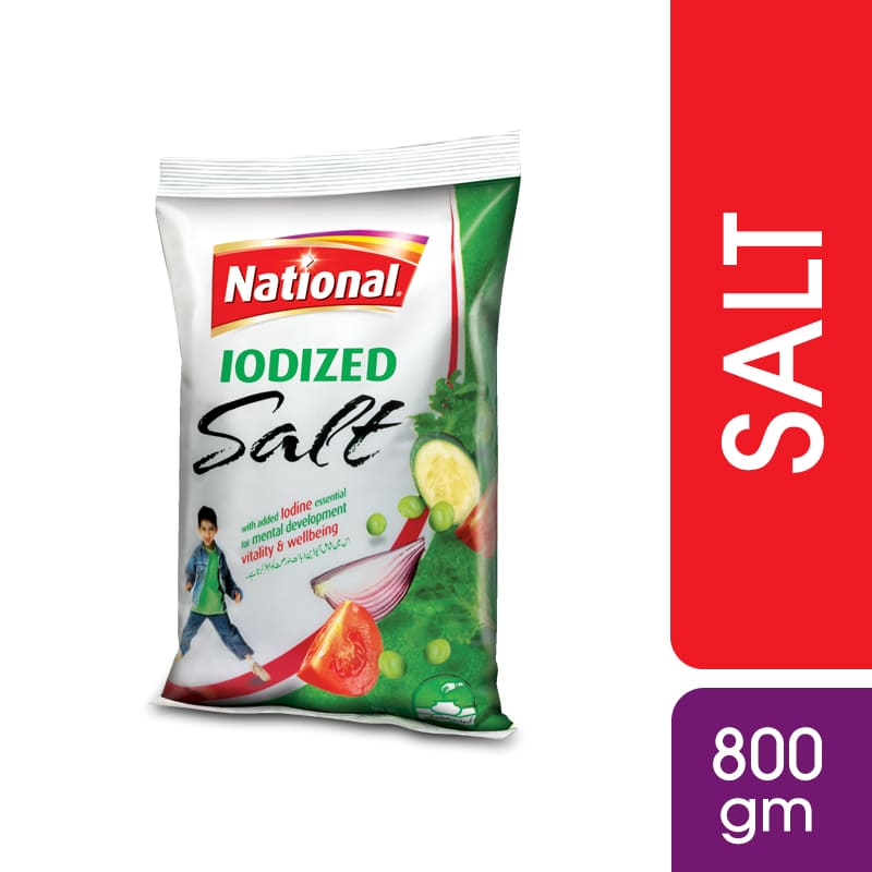 National Iodized Salt 800 gm