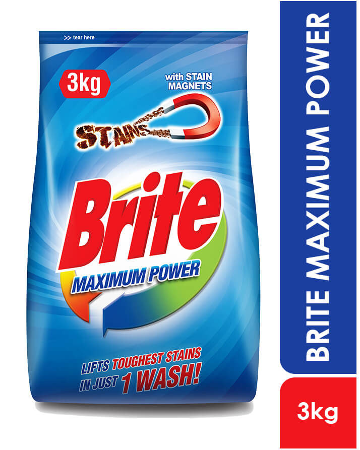 Brite Maximum Power Washing Powder 3kg