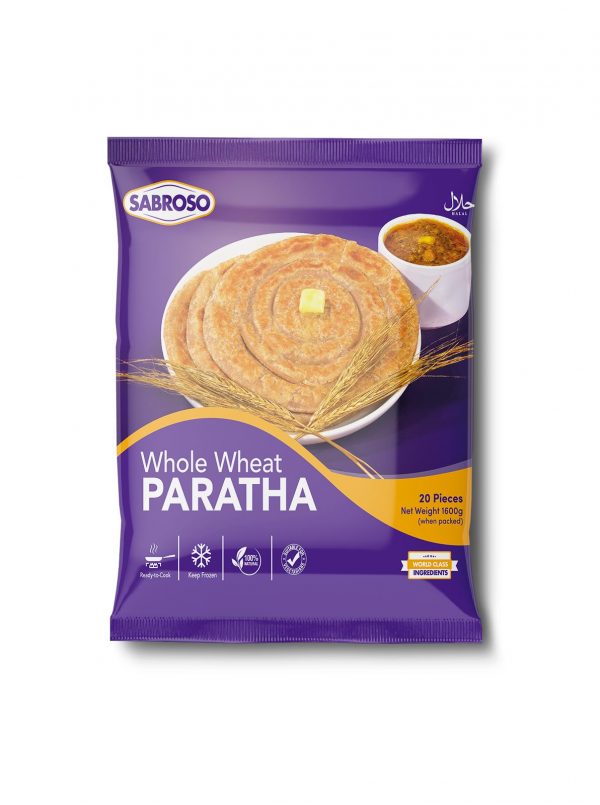 Sabroso Whole Wheat Paratha 30pcs Pack