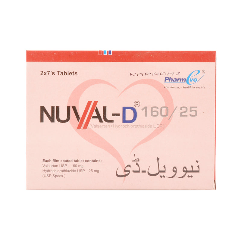 Nuval-D 25/160mg Tablets 7s