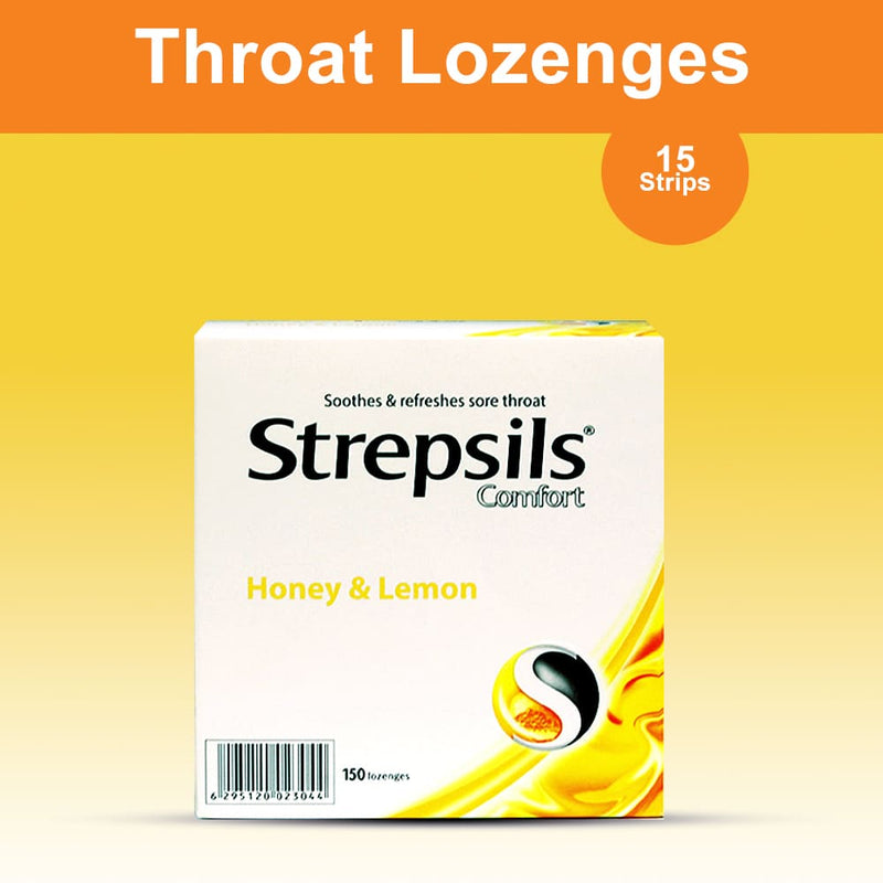 Strepsils lozenges - Comfort Honey & Lemon
