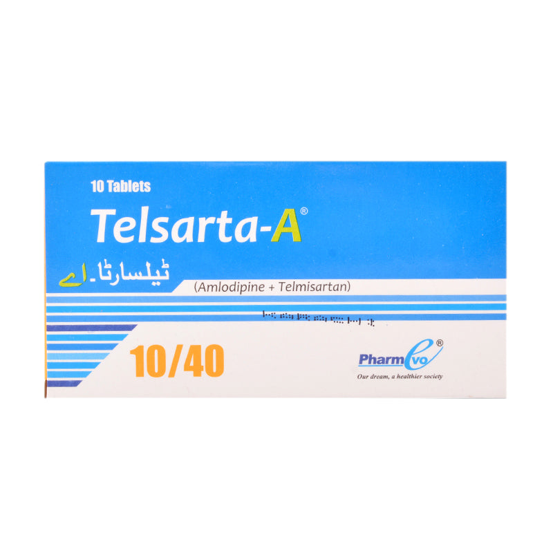 Telsarta-A 10/40mg Tablets (1 stripe)