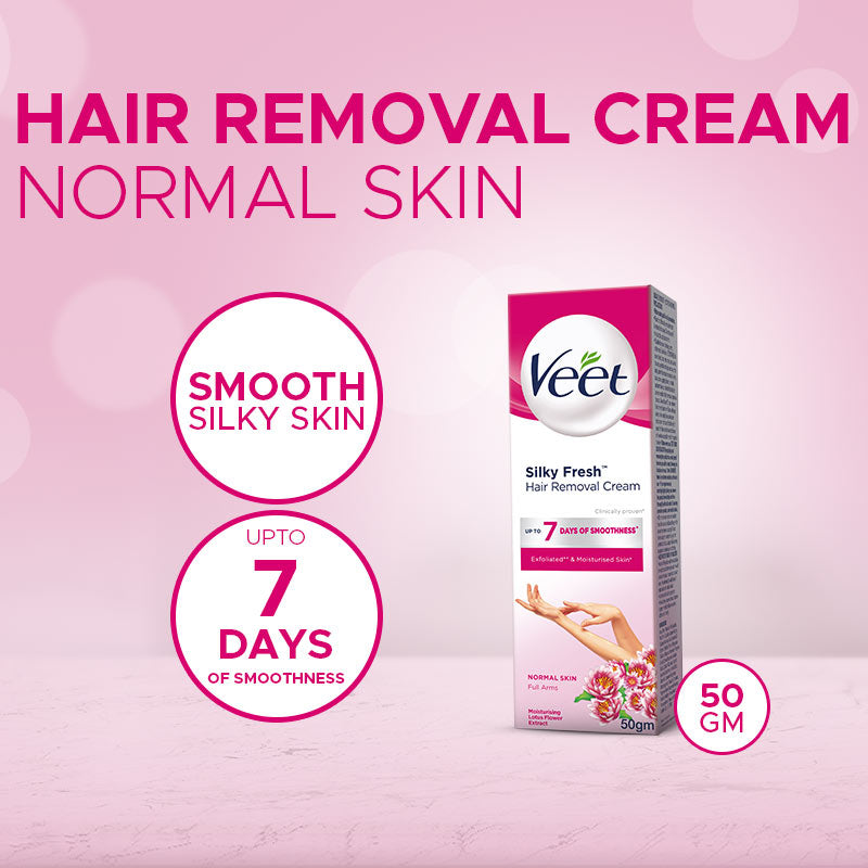 Veet Silk & Fresh Hair Removal Cream For Normal Skin 50gm