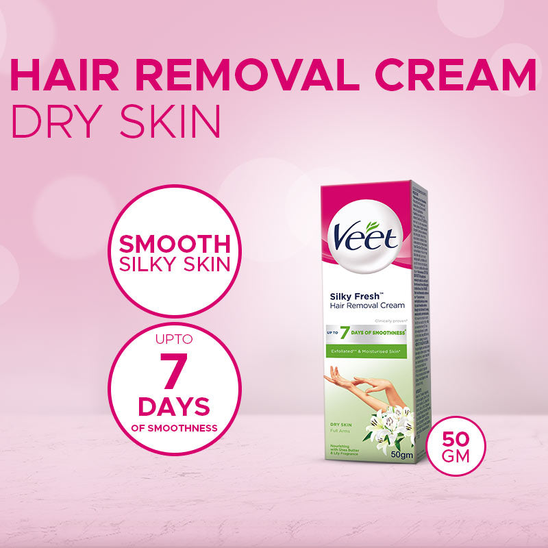 Veet Silk and Fresh Hair Removal Cream For Dry Skin 25gm