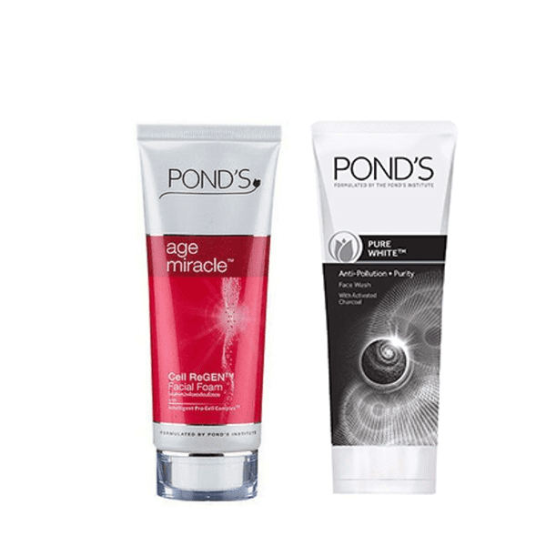 Ponds Age Miracle Facial Foam 100gm with Pond Pure White Face Wash 100g
