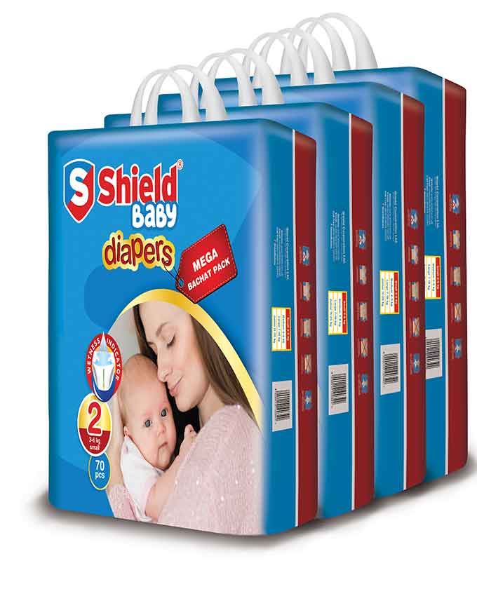 Shield Pack of 4 Mega Bachat Pack Small 70Pc