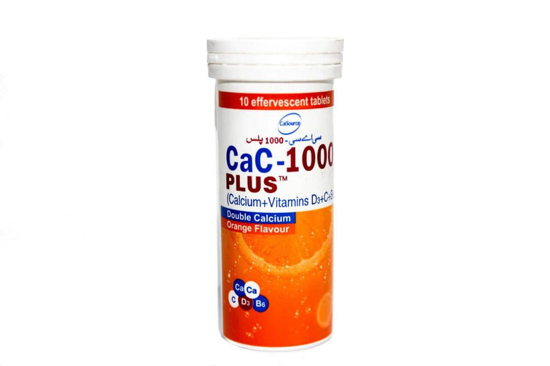 Cac-1000 Plus Tablets Orange Flavour 10s