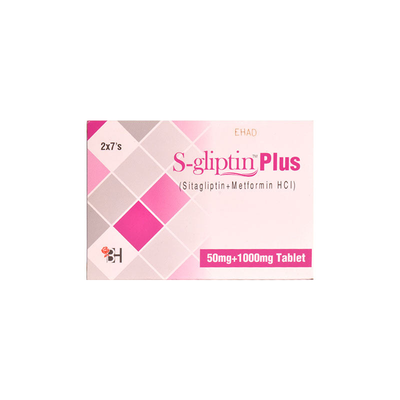 S-Gliptin Plus 50mg+1000mg Tablet
