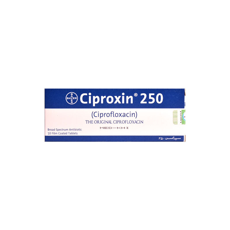 Ciproxin 250mg Tablets 10s