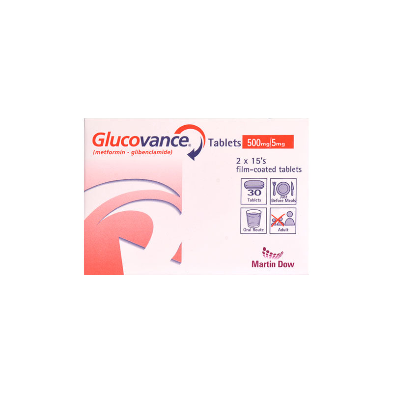 Glucovance Tablets 5/500mg 15s