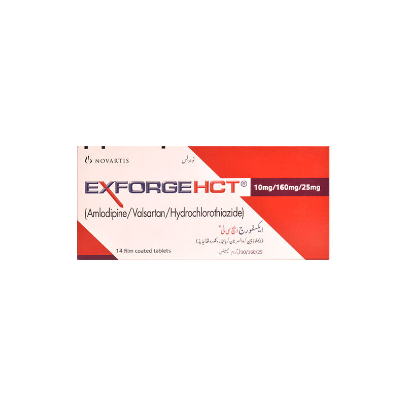 Exforge Hct 10/160/25mg Tablet