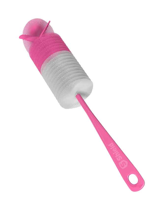 Shield New Bottle Cleaning Brush Pink