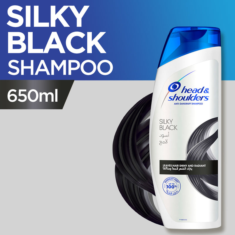 Head & Shoulders Silky Black Shampoo, 650 ml