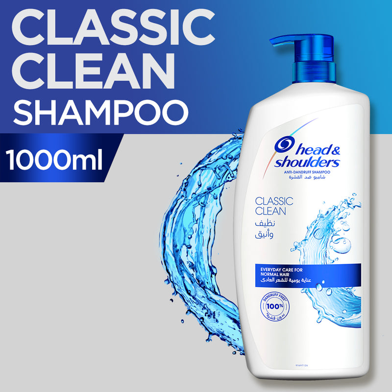 Head & Shoulders Classic Clean Shampoo, 1000 ml