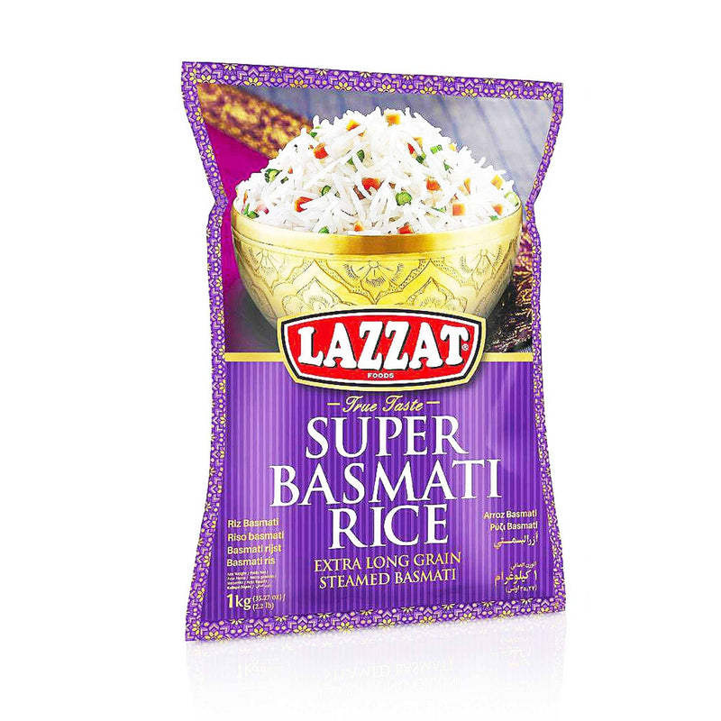 Lazzat Basmati Rice 1 Kg Bag