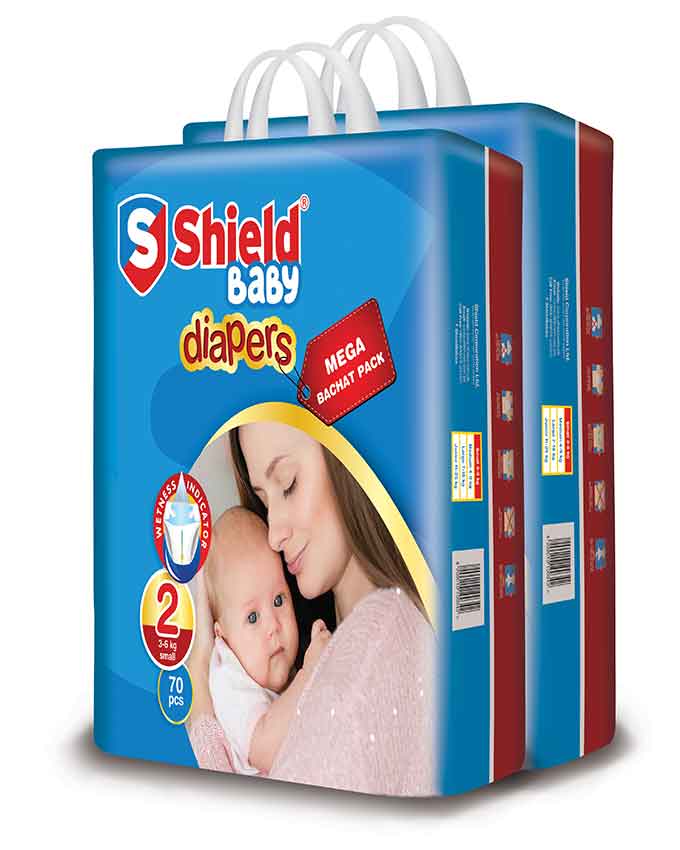 Shield Pack of 2 Mega Bachat Pack Small 70Pc