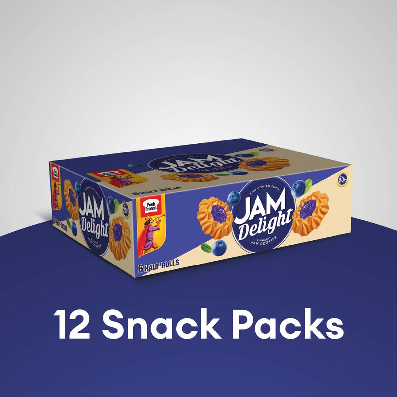 Peek Freans Jam Delight BLUEBERRY Jam Cookies Snack Pack of 12