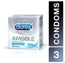 Durex Invisible Condoms Extra Thin Pack of 3s