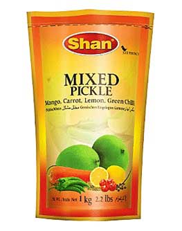 Shan Hyderabadi Mixed Pickle Pouch 1000 Gm